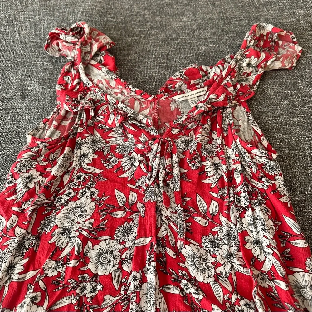 Floral American Eagle swim coverup, size M - Picture 3 of 4